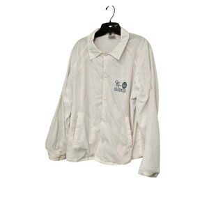 Vintage Men's Auburn Sportswear White Lined Windbreaker Citizens Police Academy